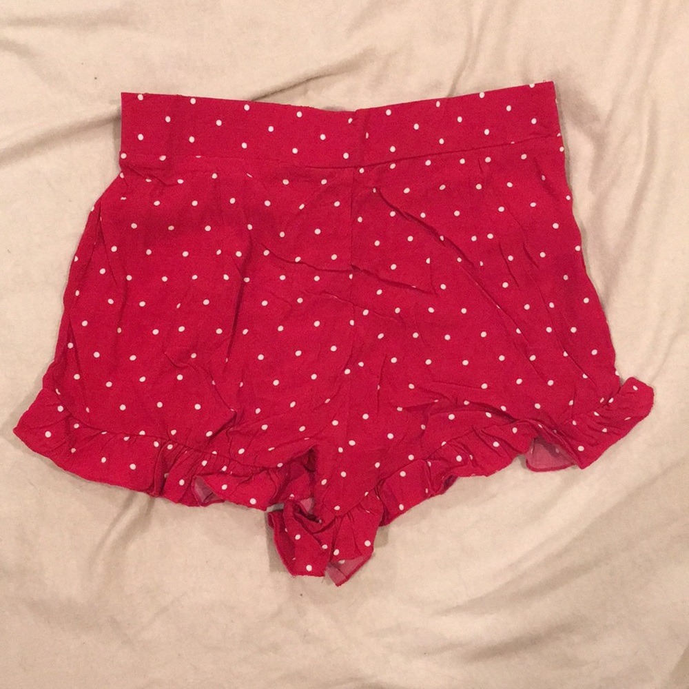 Polka Dot Shorts Red and White